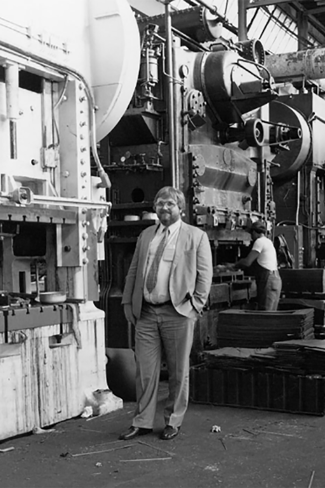 Bernd Schwank w naszej fabryce w USA, 1981.